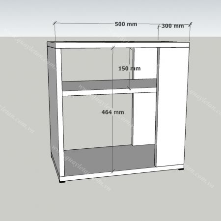 KỆ TRANG TRÍ GỖ ĐỨNG KTTG 10
